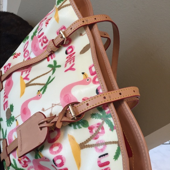 Dooney & Bourke Bags | Rare Dooney Bourke Large Flamingo Tote Bag Nice